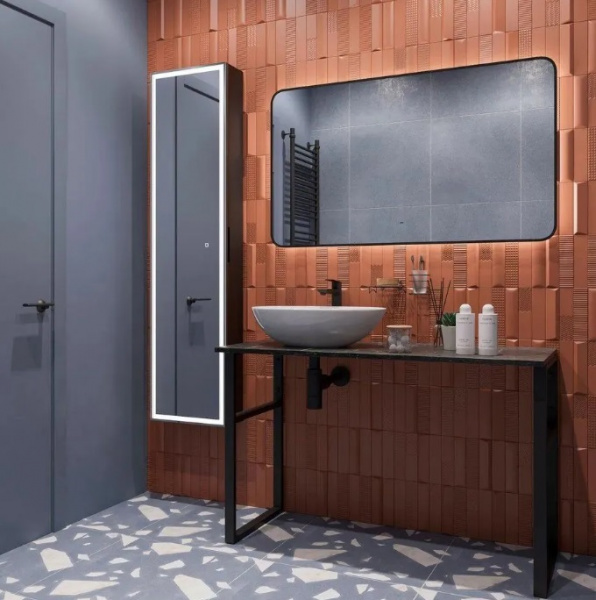 Столешница 110*50(55) отверстие слева черный